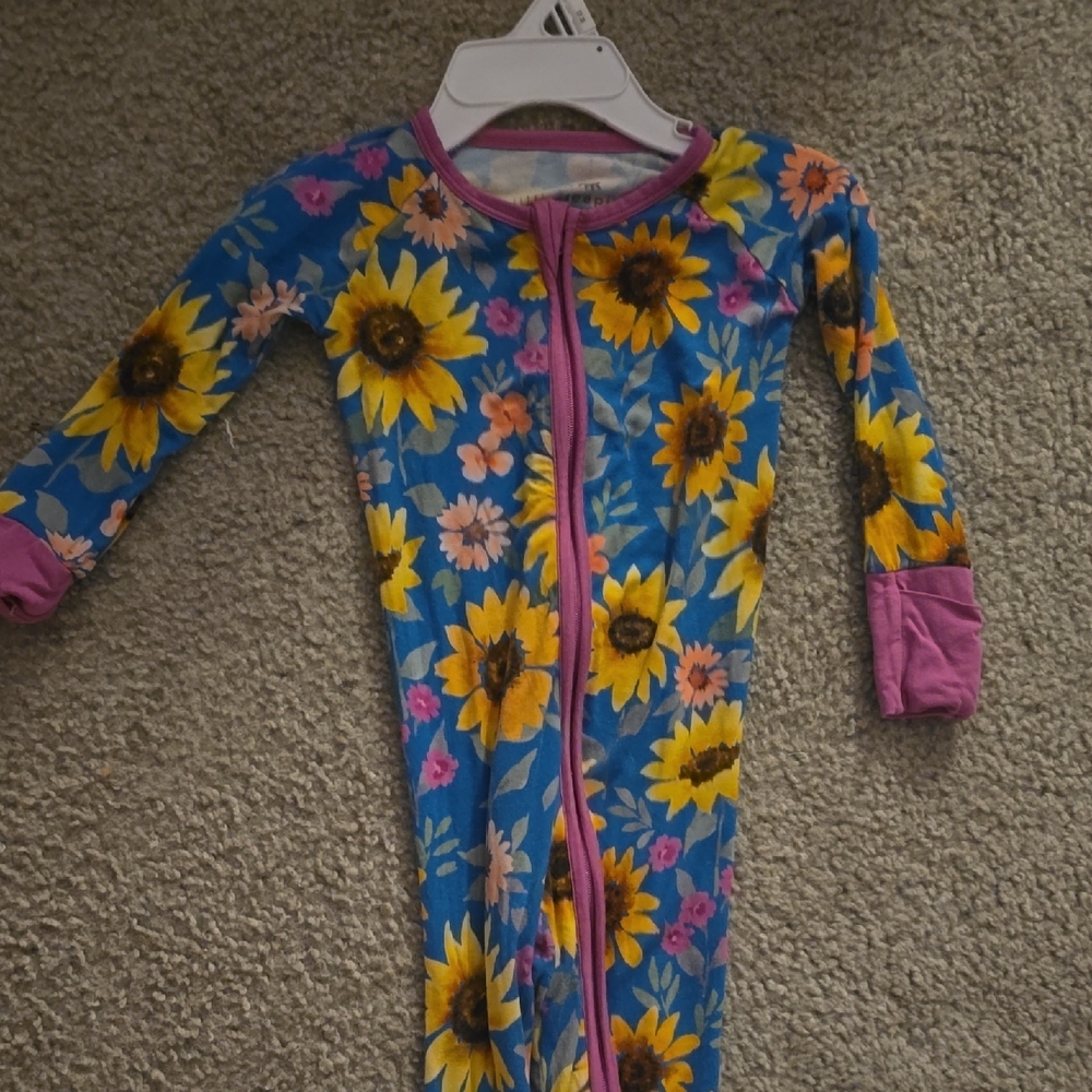 Little Sleepies Sunflower Fields 6-12M